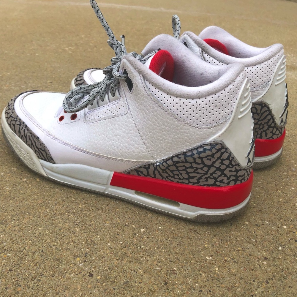 AIR JORDAN 3 - Retro - White/FireRed/Grey (READ DISCERPTION!!!) - Picture 3 of 11